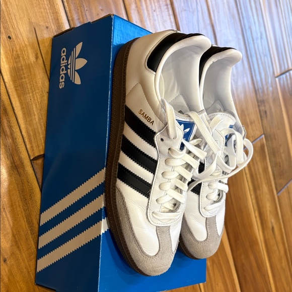 Adidas OG Samba White and Black Shoes - Picture 1 of 6